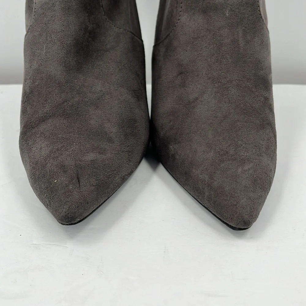 Steve Madden Tall Pointed-Toe Stiletto Over-The-Knee Boots in Charcoal